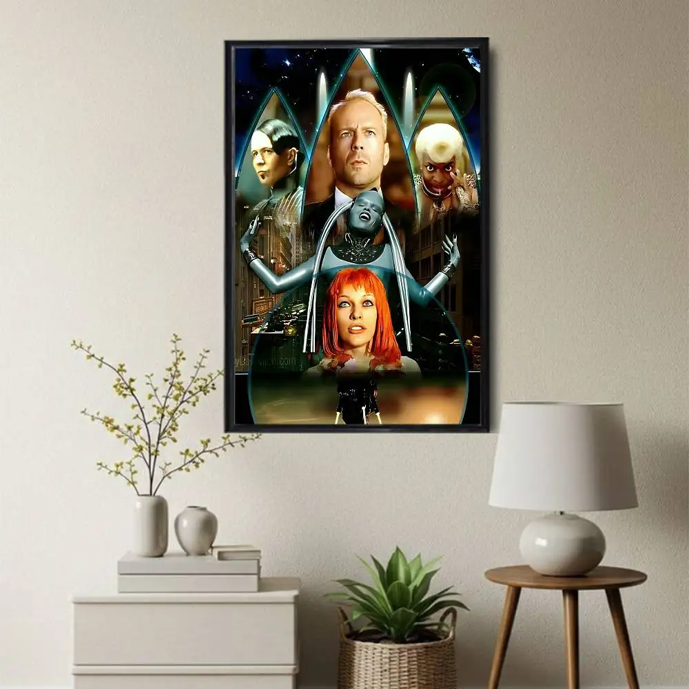 Leeloo Dallas Fifth Element High Quality Dorm Living Room Aesthetic Wall Decoration Painting Poster Stickers Gift