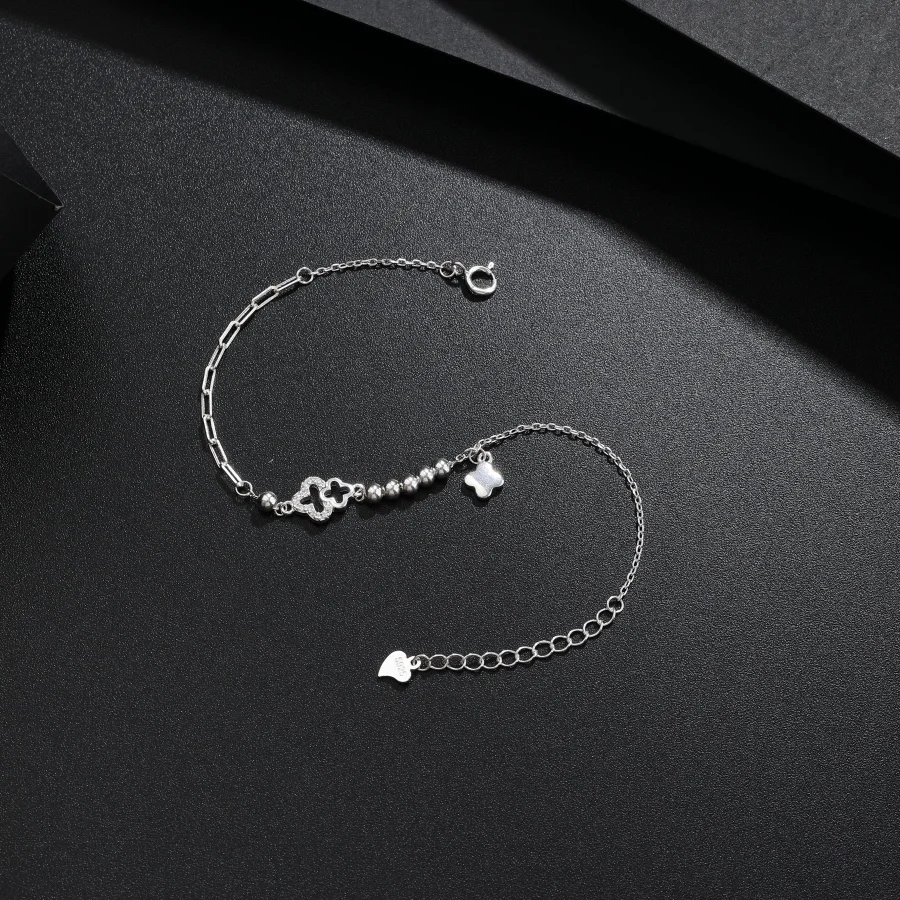 

Классический женский браслет из стерлингового серебра S925 с бриллиантами и сахарным кубиком, модные и элегантные серебряные украшения в стиле Chanel