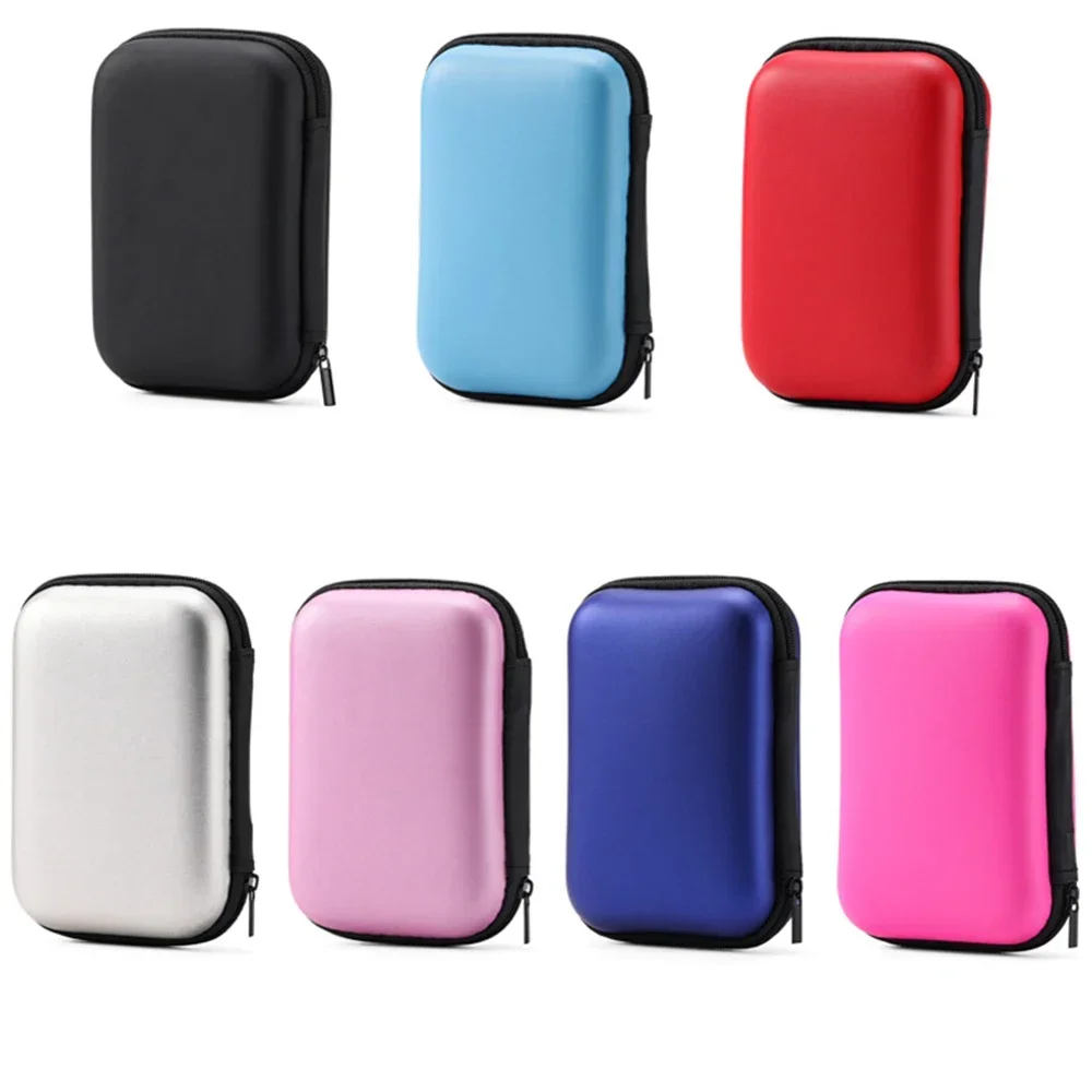 7 colors available 2.5 Inch HDD Box Bag Case Portable Hard Drive Bag Headset Bag Multi-Function Mobile Power Pack Portable Case