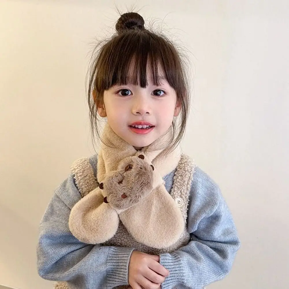 All-match Plush Kapybara Cachecol Engrossado Quente Caroon Lenços Lenços Envoltórios Outono e Inverno