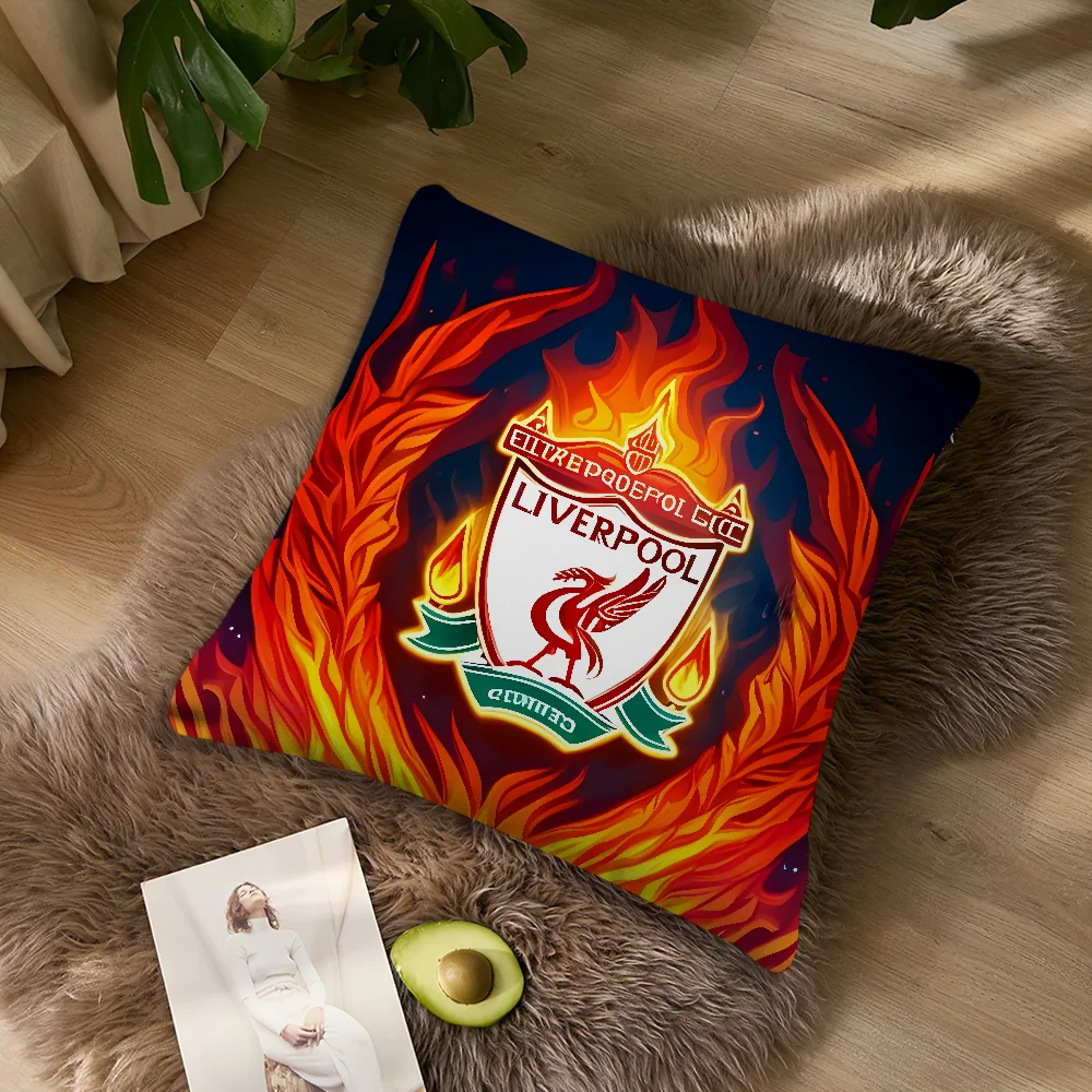 Funda de almohada de moda COOL L-Liverpool F-FC, cojín suave y cómodo para decoración de sofá, hogar y oficina y fundas protectoras