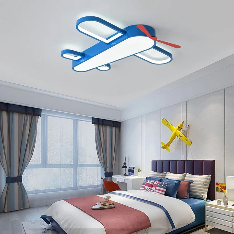 

Boy airplane nordic decoration home kids bedroom decor smart led lamps ceiling lights for living room indoor lighting lamparas