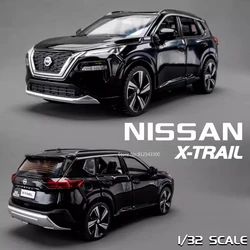 1/32 Scale X-Trail Toy Car Model Alloy Diecast Pull Back Model Vehicle with Sound Light Boys Festival Toy Gift Collection