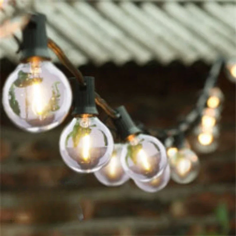 Festive Indoor and Garden Decor: Tungsten and LED String Lights for Holiday Atmosphere