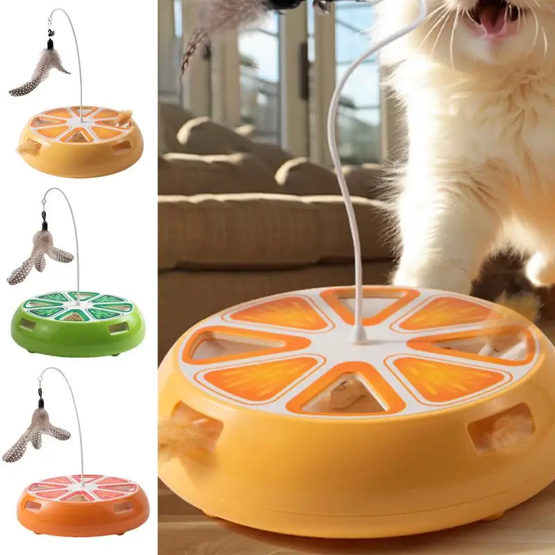 Cat Turntable Toy Cat Interactive Self-Employment Toy Electric Turntable Cat Exercise Toy Intelligent Smart Cat Toy For Living