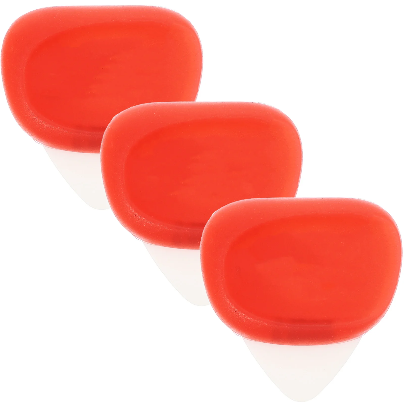 

1 Set Silicone Guitar Picks Non-Slip Ergonomic Design Durable Guitar Accessories For Folk Ukulele String Instruments Replacement