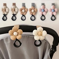 Gancho de flores dulces para cochecito de bebé, bolsa de paraguas, gancho de anillo de almacenamiento, suministros para bebés, accesorios de almacenamiento