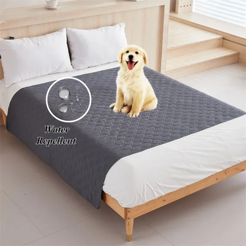 

Water Repellent Bedspread on The Bed King Size Bed Cover Quilted Mattress Pad Washable Mattress Protector for Kids Dog Bed Linen
