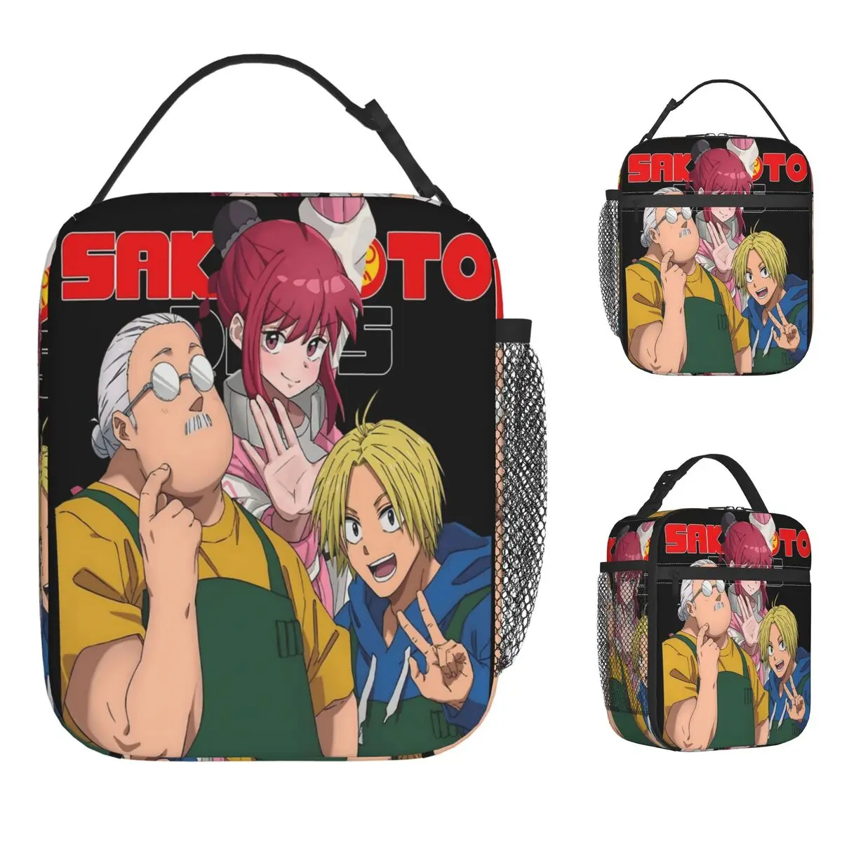 Sakamoto Days Lunch Bag For Women Print Lunch Box Aesthetic Office Cooler Bag Portable Insulated Oxford Thermal Tote Handbags