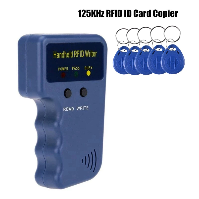 125KHz RFID Card Reader Rfid Copier Duplicator Key Writer Programmer Software RFID Cloner Handheld Copier ID Tags T5577 EM4305