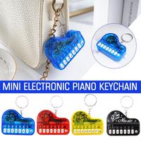 Creative Musical Instrument Toy Piano Keychain Mini Gifts Instrument Keyring Charm Key Music Pendant Keyboard Chain Electro H3J5