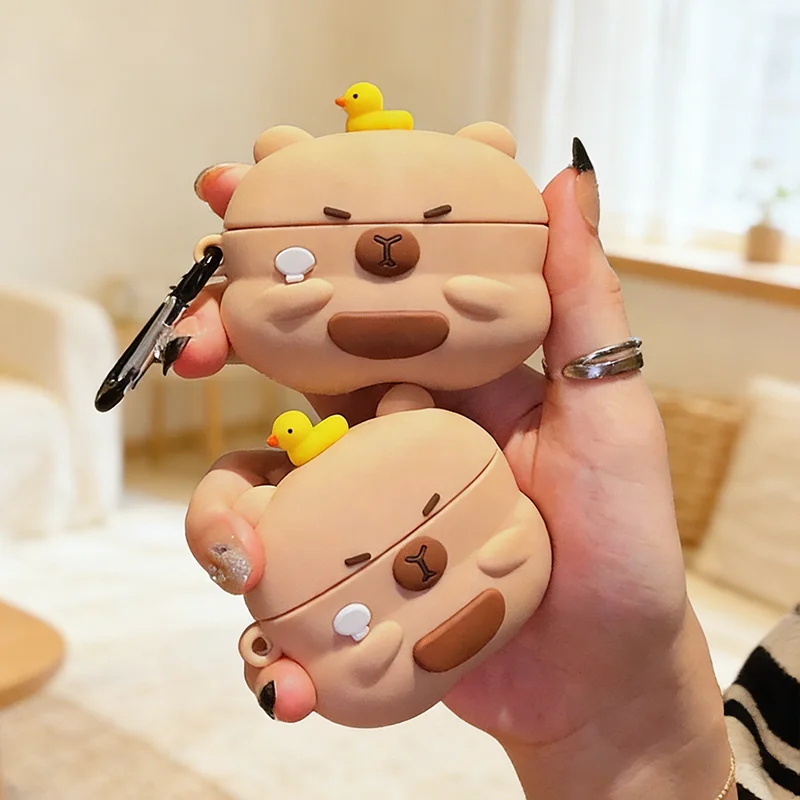 

New case For AirPods Pro 3 2 AirPods 4 3 2 1 PVC Anti-lost Protective for Apple Airpods Covers Shockproof Headphone Protect Case