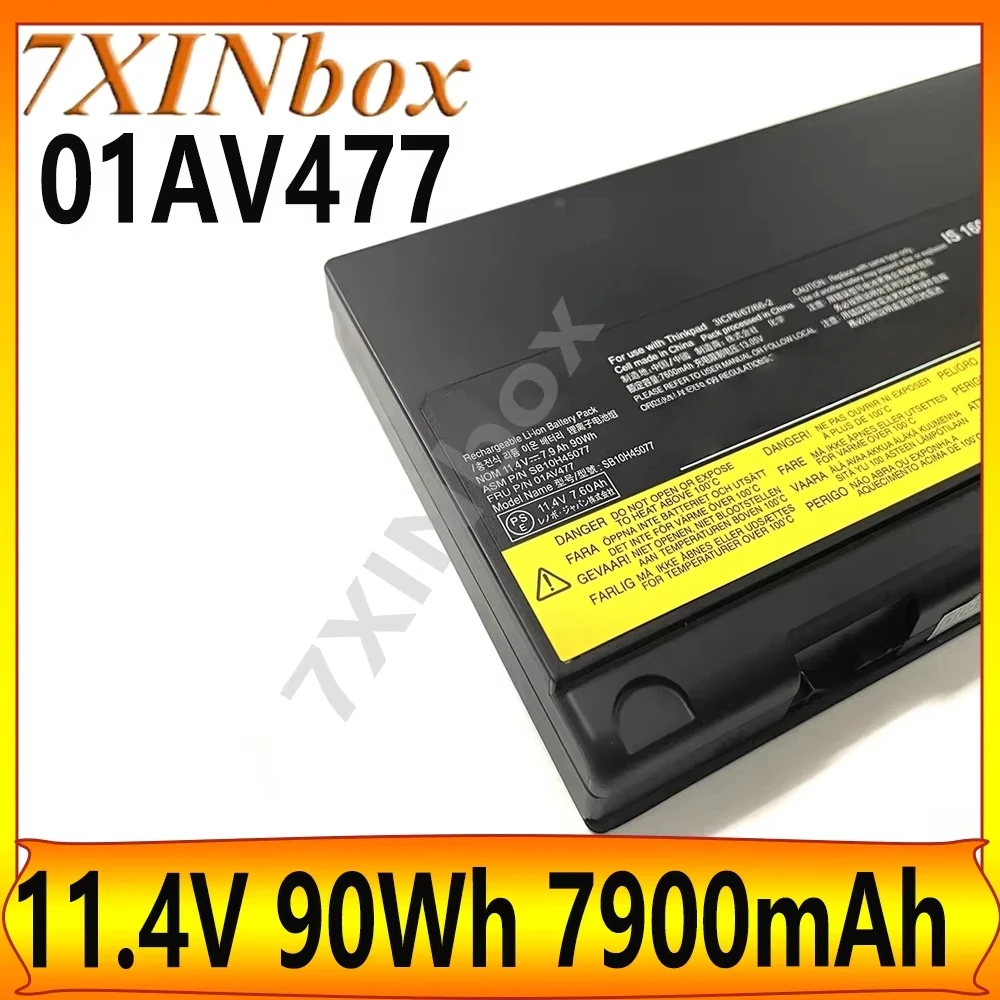 7XINbox SB10H45078 01AV477 11.4V 90Wh 7900mAh Battery for Lenovo P50 P51 P52 00NY493 00NY492 77+