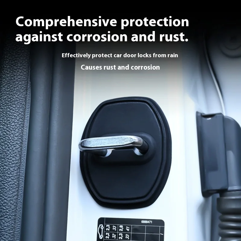 Suitable for Tank Car Door Protector Silicone Silent Switch Door Lock Rust-Proof Accessories Door lock cover