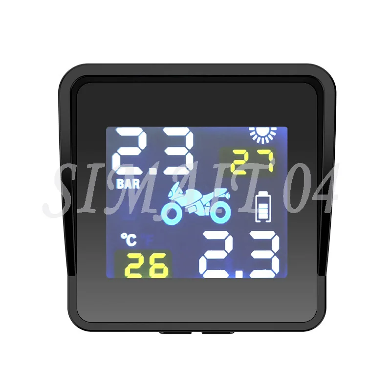 نظام مراقبة ضغط الإطارات اللاسلكي للدراجات النارية بعجلتين TPMS عالي الدقة لضغط الإطارات