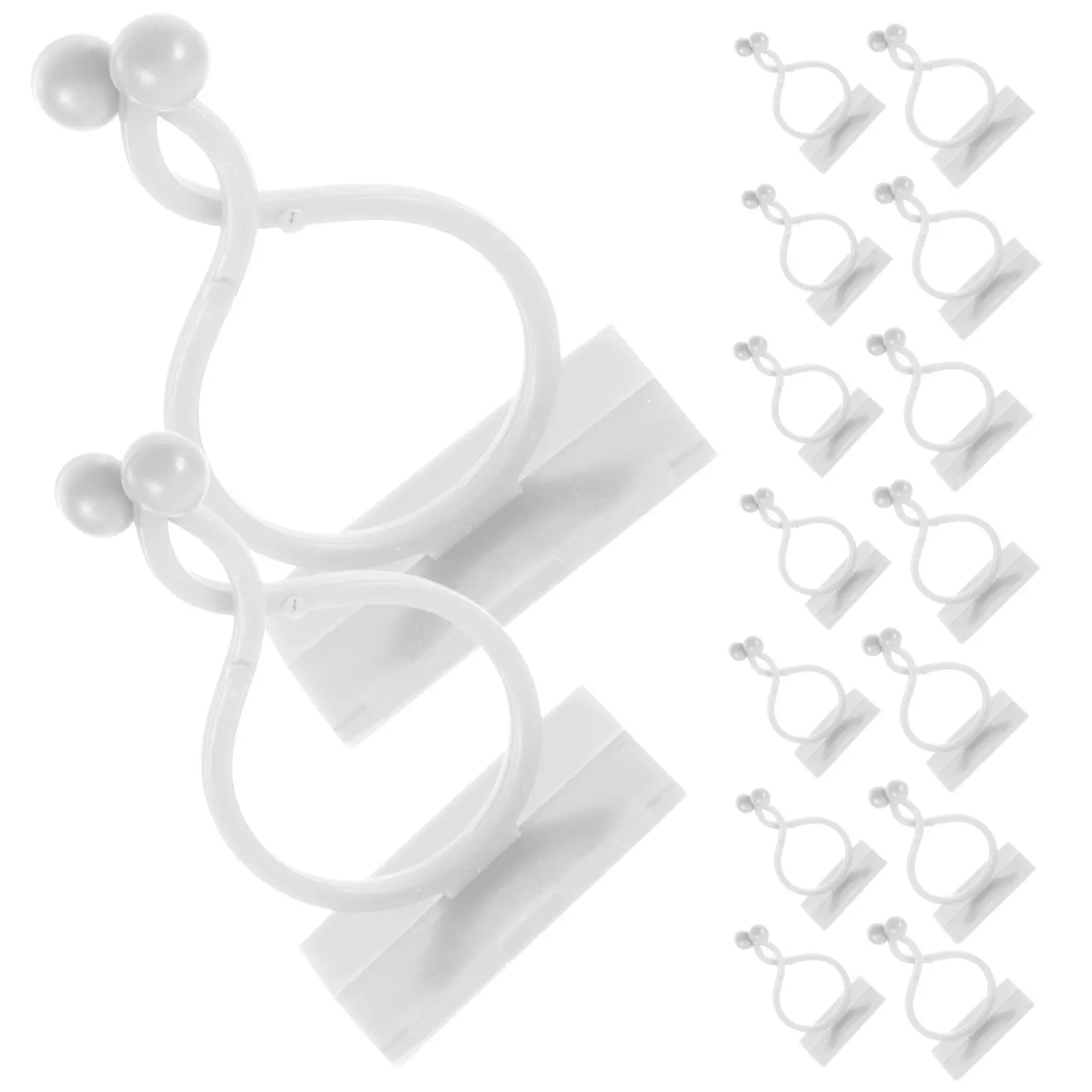 120Pcs Transparent Vine Wall Clips Adhesive Seedling Stem Adjustment Clips for Indoor Plants Climbing Garden Supporting Hooks