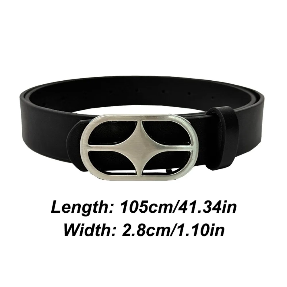 レトロ合金バックル四芒星ベルトヴィンテージジーンズ装飾 PU レザーウエストバンドパンクヒップホップ男性ベルトストリート