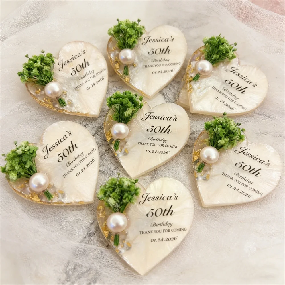 Personalized Birthday & Wedding Magnet Favors - Keepsake Gifts for Guests, Perfect for 1st, 40th, 50th, 60th, 70th Milestone Cel
