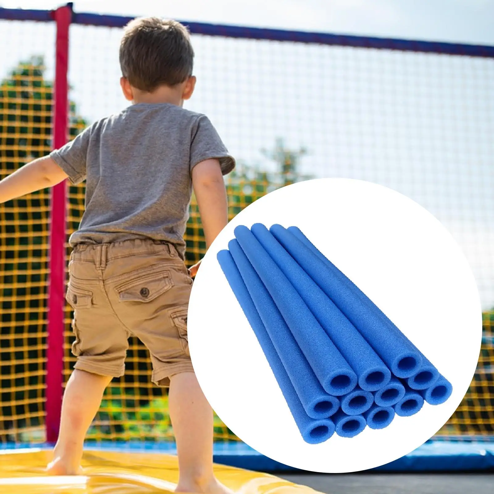 12x Trampoline Enclosure Pole Foam Sleeves Padding for Tubing Tube Indoor