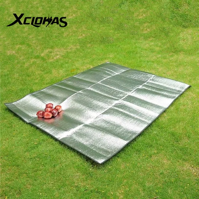 Multi Sizes Waterproof Camping Mat Aluminum Foil EVA Foam Mat Foldable Beach Picnic Blanket Outdoor Tent Sleeping Pad Mattress
