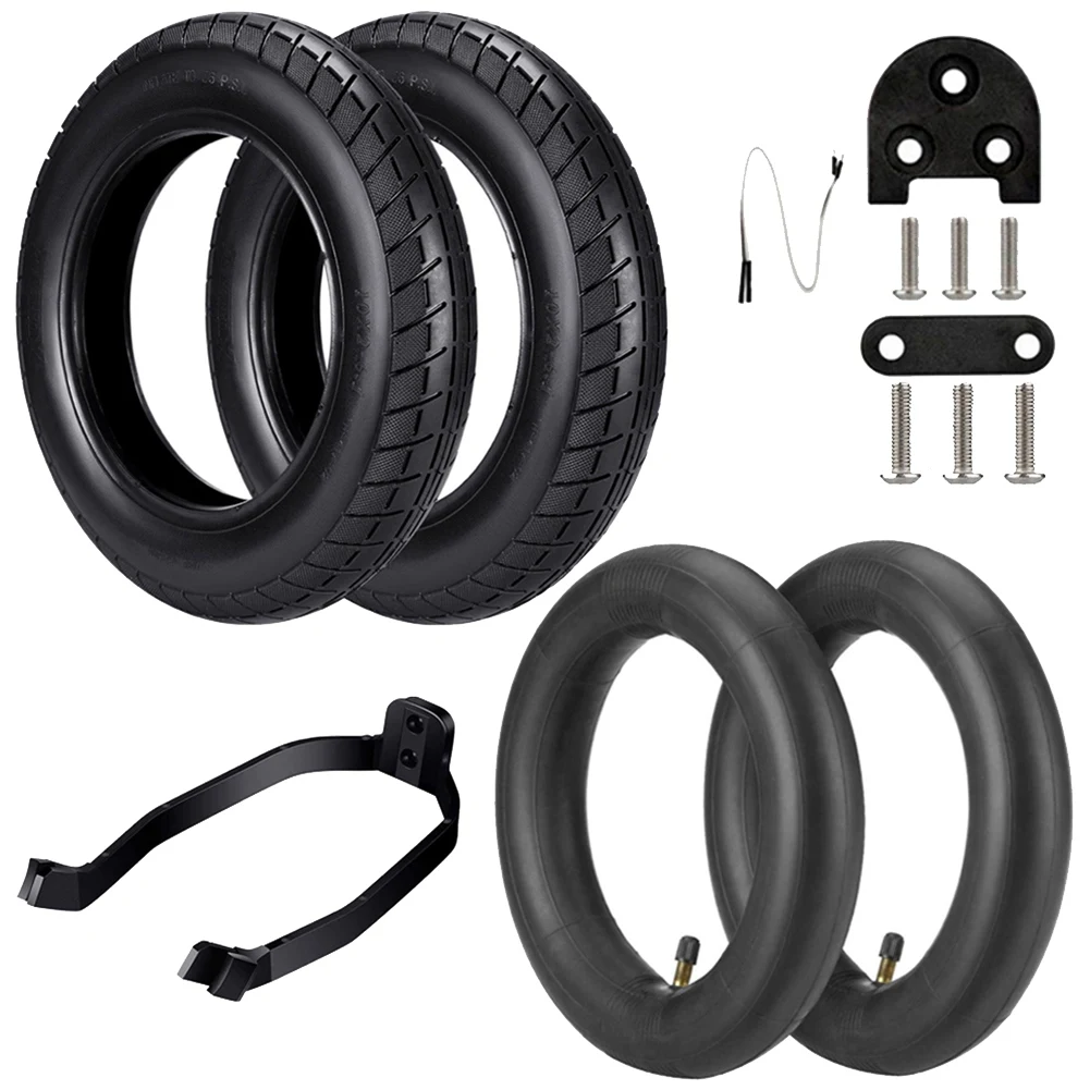 For M365 PRO Electric Scooter 10 Inch Tire Wheel 10 Inches Modified Tire Reinforced Stable-Proof Outer Tyre,Black