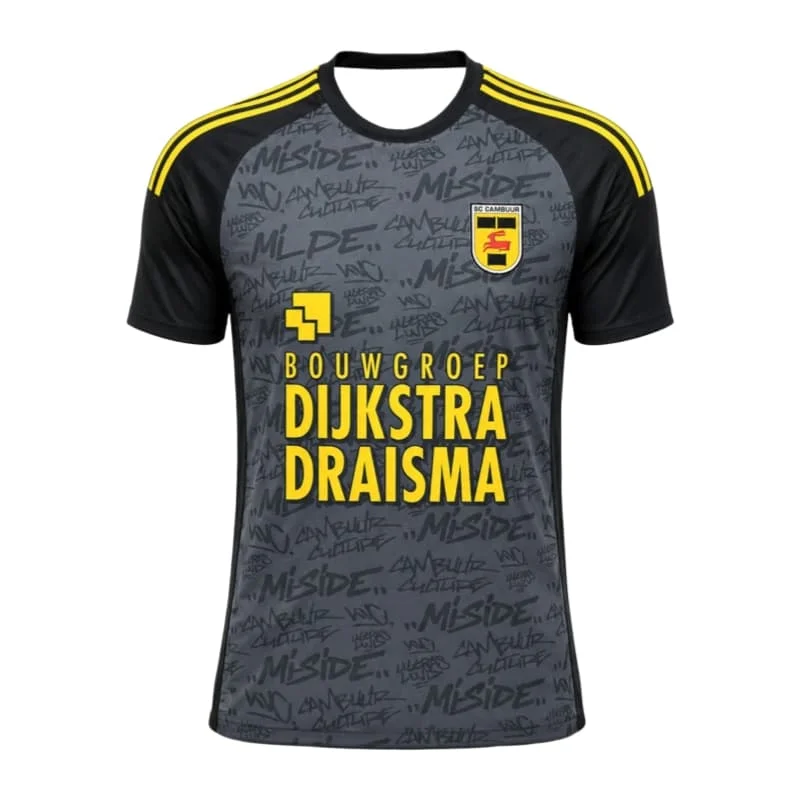 Neues 2026 SC Cambuur Fußball-T-Shirt – Heim- und Auswärtstrikots der Saison 26/27 – Unisex Sport- und Freizeit-Fan-Tops – Familien-Set – Detail 6