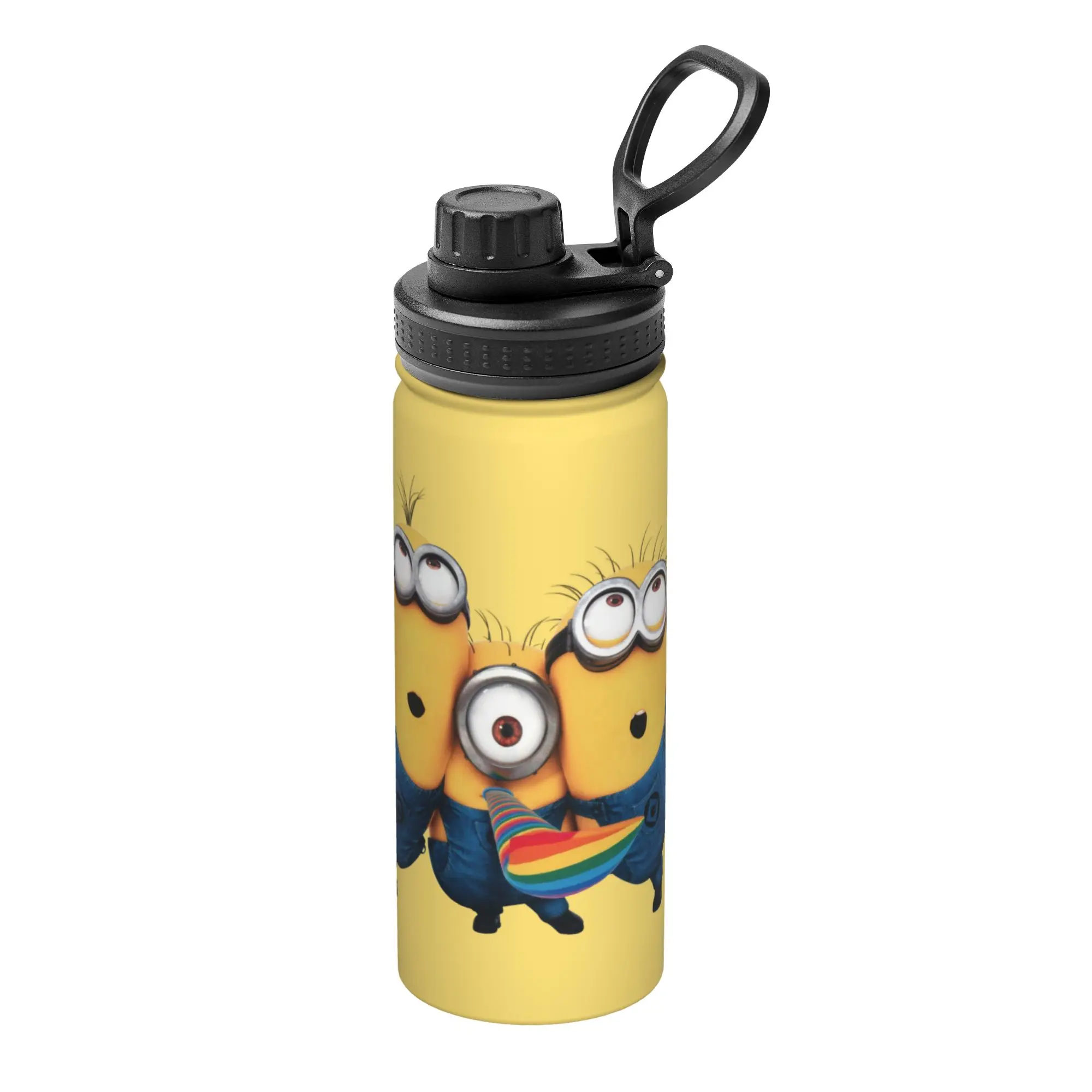 Cartoon M-Minions 18OZ Sports Insulated Kettle  Thermal Cup Stainless Steel Car Mugs 18OZ
