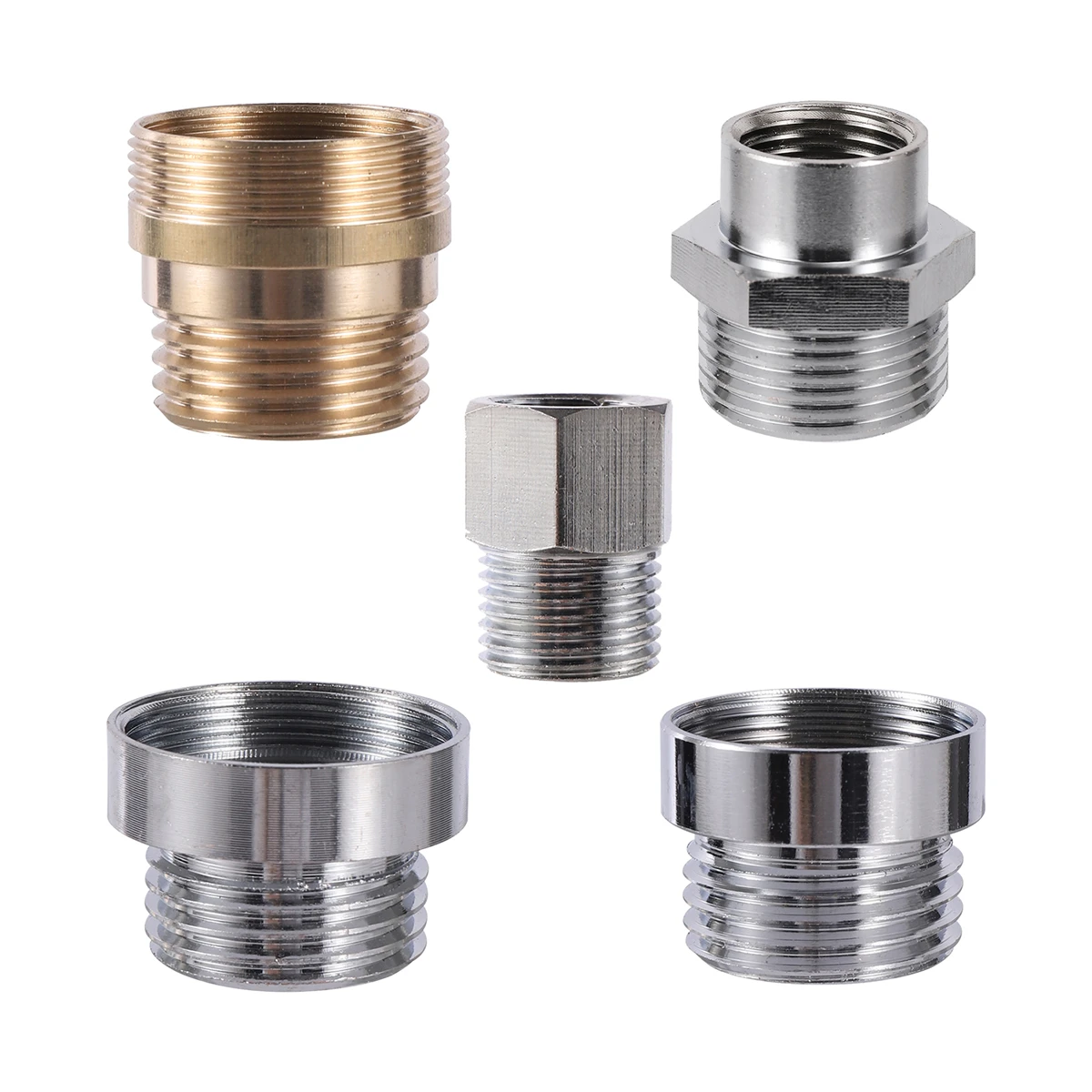 M18/22/24mm Threaded Nickel Plated Copper Connector 1/2