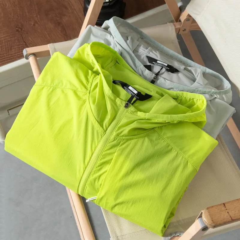 Outdoor Lightweight Quick-Drying Breathable Men Women Hooded Sun Protection Jacket Ultralight  Hiking Fishing Running Top Coat