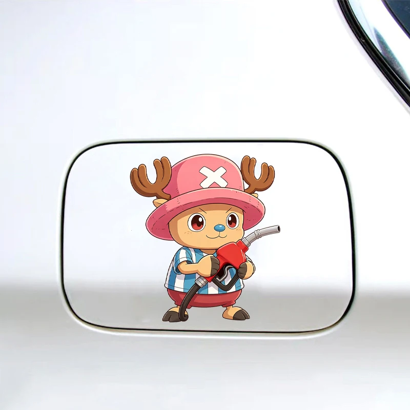 

New Anime Cartoon Cute DIY Tony Tony Chopper Stickers Decoration Peripheral Car Oil Cap Sticker Q Version Decal Accessories Gift