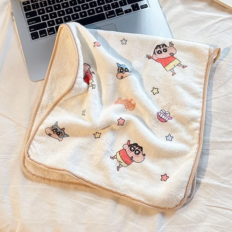 New Crayon Shin-chan Towel Anime Figures Cartoon Water Absorbent Quick-Dry Pochi Hand Towel ACG Goods Home Textile 2026 Gift image 6
