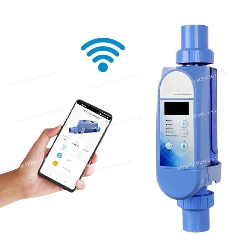 

Smart APP Remote Control Pool Salt Chlorinator, Automatic Electrolytic Saltwater Chlorine Generator System for Sanitization