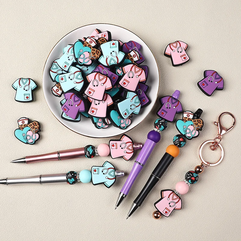 

Nurse DIY Badge Holder Accessories Creative Cartoon Coffee Ballpoint Pen School Hospital Student Ball Pen Stationery Decorative