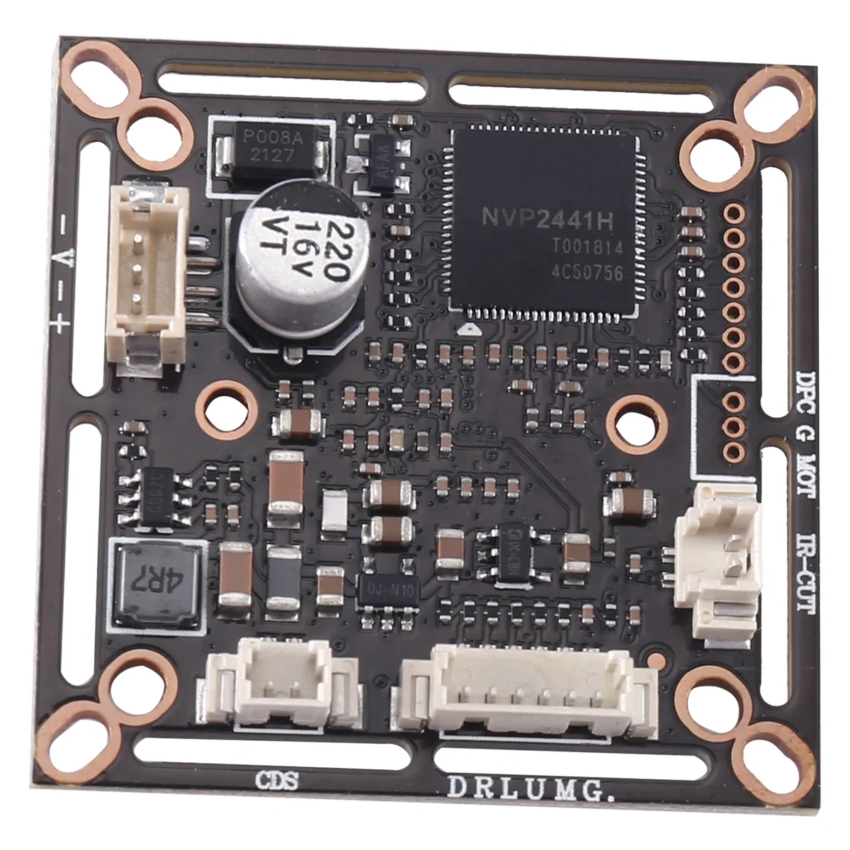 Starlight-Carte PCB de technologie de caméra de vidéosurveillance, faible éclairage, 0,0001 Lux, NVP2441 + IMX323, HD, 4 en 1, AHD, TVI, CVI, CVBS, 2MP, PAL