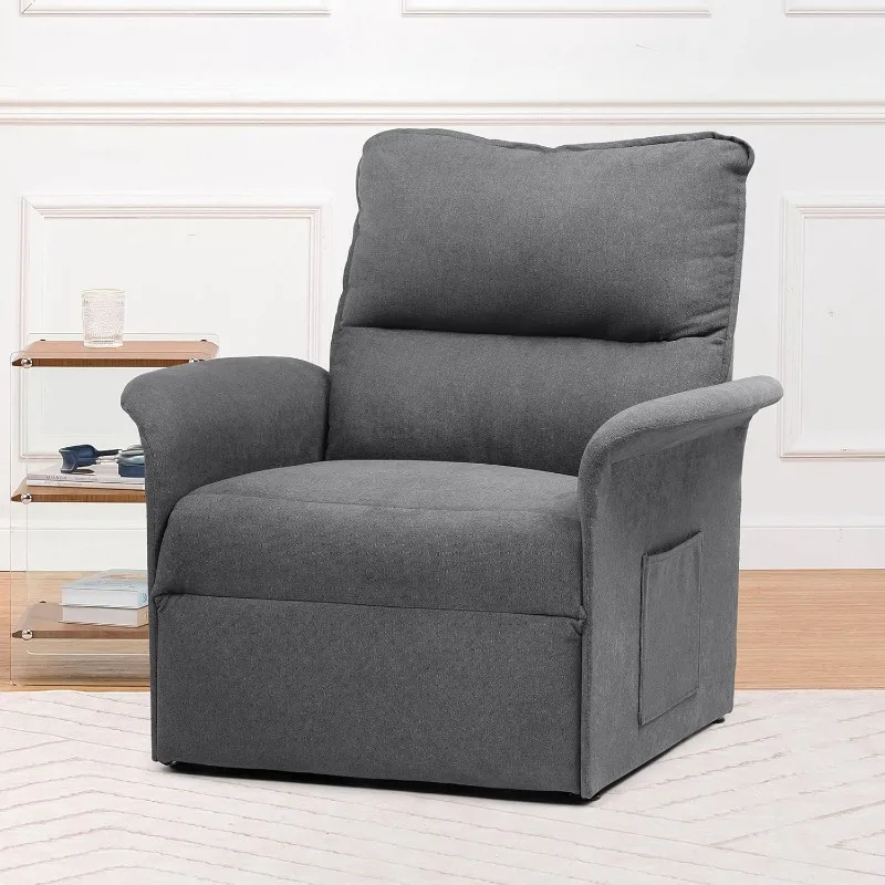 

Comfortable Upholstered Recliner Sofa, Couches Set with Side Pockets, Living Room Furniture Sets-1 Seaters