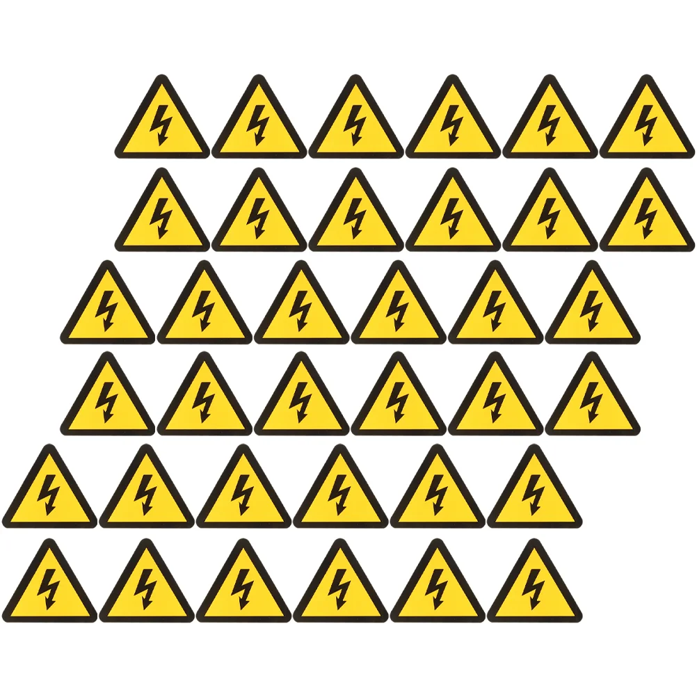 50 Stickers Outdoor Anti-electric Shock Label Warning Signs