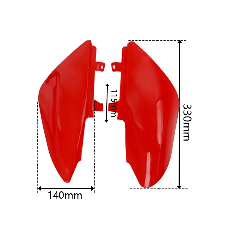 Motorcycle Plastic Background Rear Left Right Plate Fender Muffler Cover Fairing For Honda CRF50 XR50 Dirt Pit Bike