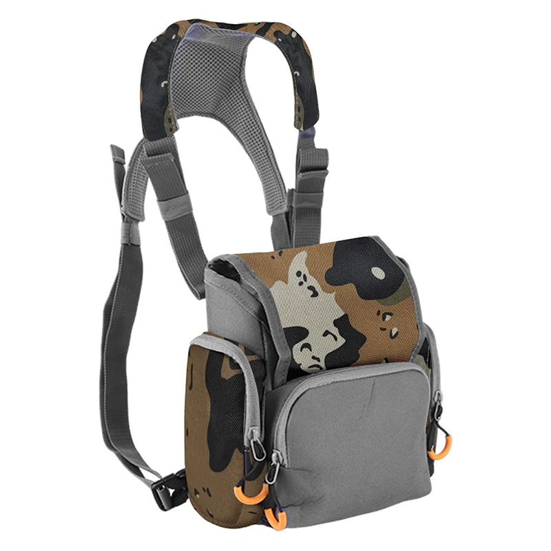 

Binocular Harness Chest Pack with Rangefinder Pouch & Rain Cover Bino Harness with Rain Cover for Hunting