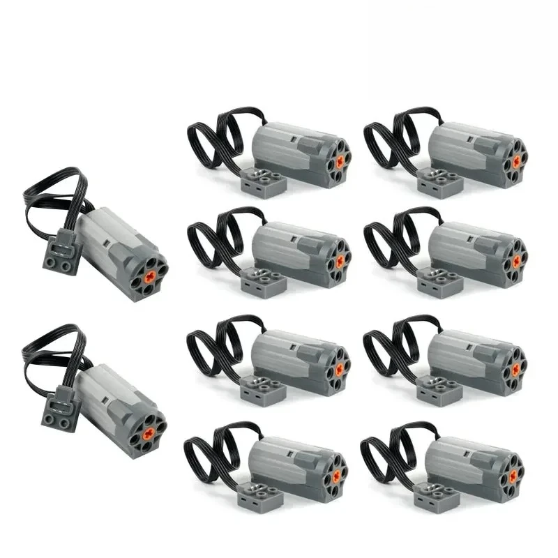 Motor M de alta velocidad 8883 para bloques de construcción, funciones de potencia, Motor Compatible, modelos de vehículos de coche/camión DIY para juguetes de ladrillos MOC