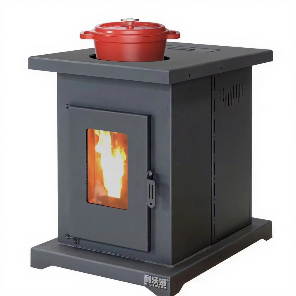 Freestanding Indoor Stove for Households Bathrooms-All-in-One Boiling Cooking Heating Durable Cold Rolled Steel 13KW Heating