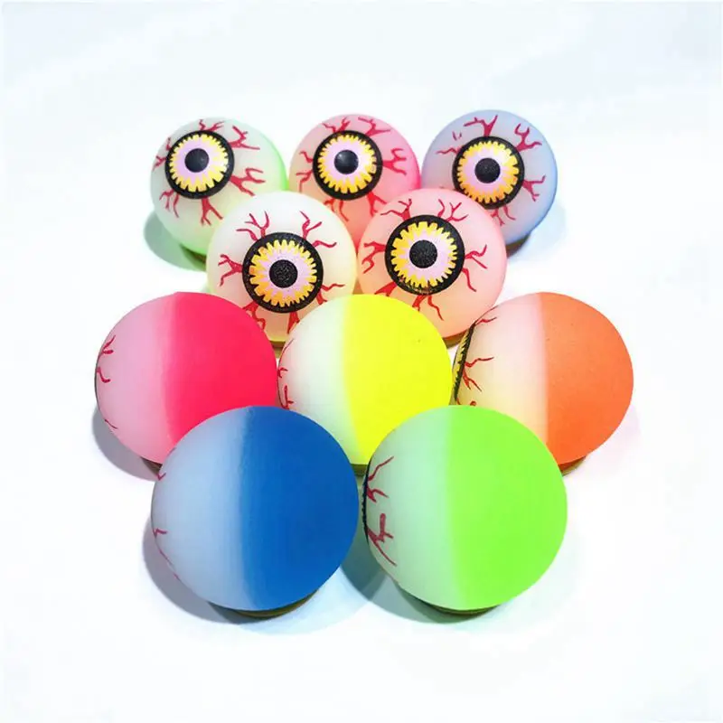 ﻿ 10/20PC Eye Ball Glowing Bouncy Eyeball Horror Scary Halloween Party Favor Giveaways Carnival Haunted Decoration Children Gift