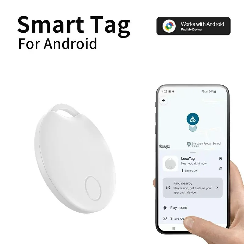 

Android GPS Tracker works with google find my device global positioner locator anti-lost device gps tracking for pet elderly car