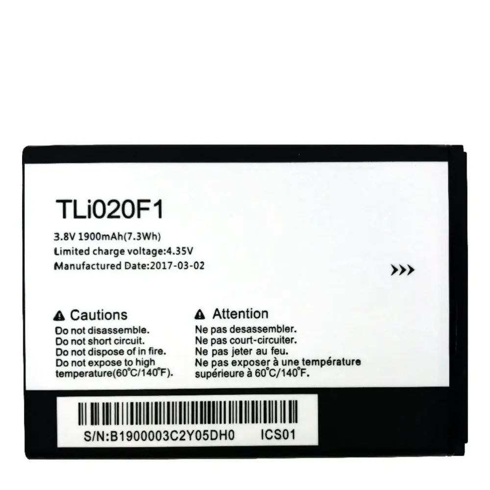 New LI020F1 Battery for Alcatel One Touch Pop C7 OT-7040 OT-7041 for TCL J720 J720T J726T Cell Phone