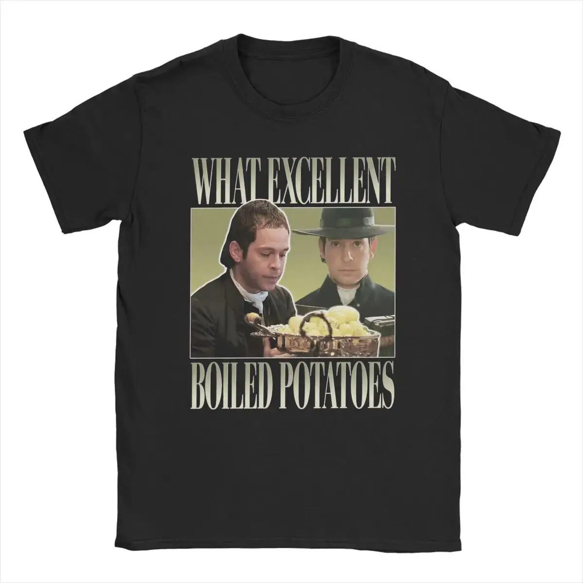 

Pride And Prejudice Boiled Potatoes Meme Men's T Shirt Novelty Tee Shirt