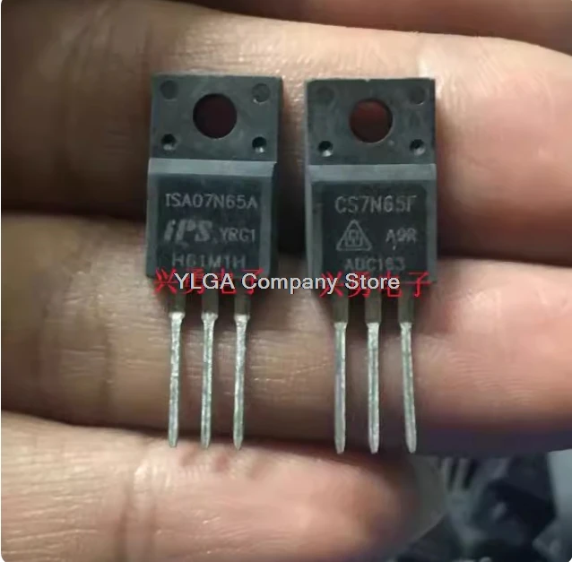Original original CS7N65F CS7N65 7N65F TO-220 MOSFET tested and shipped        10PCS -1lot