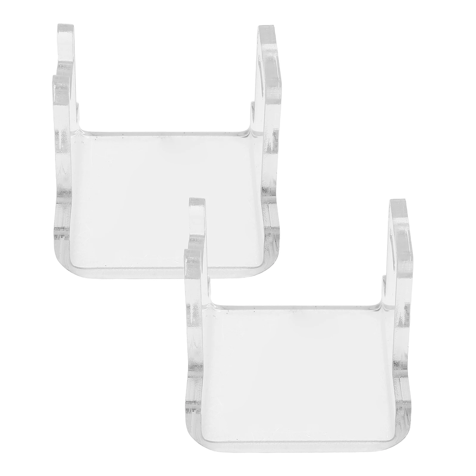 

2Pcs Fishing Reel Display Rack Transparent Acrylic Space Saving Organizer Desk Reel Holder Bait Lures Storage Stand