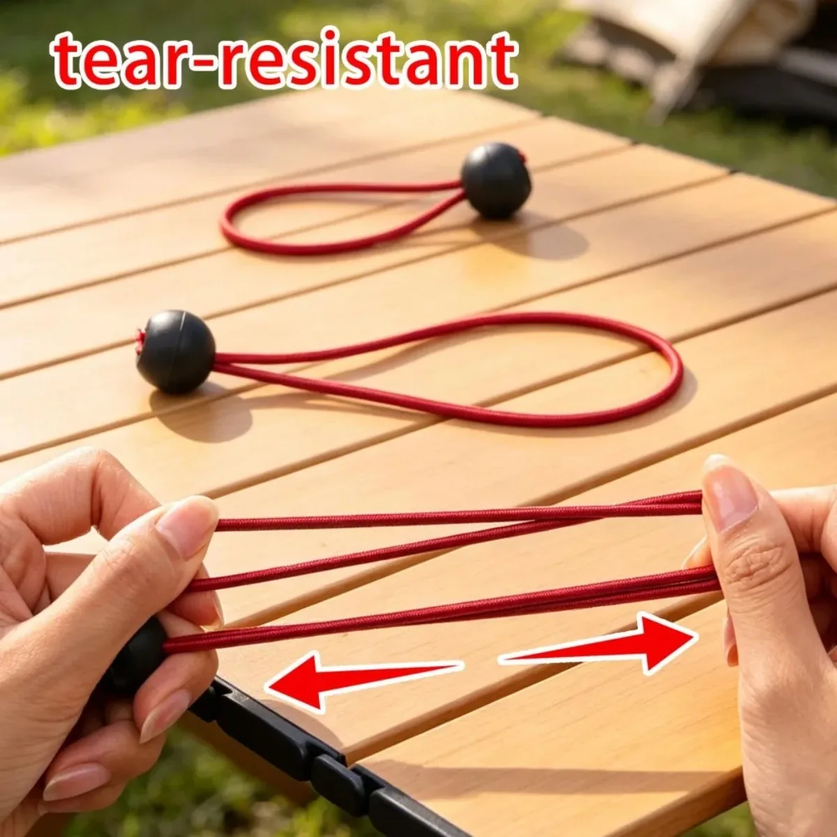 Cuerda Elástica Multifuncional con Hebilla para Fijación de Tiendas de Campaña, Lona, Cubierta de Coche, Saco de Dormir, Accesorios de Camping