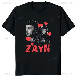 Zayn MalikユニセックスTシャツ,半袖原宿Tシャツ,特大グラフィックトップ,サマートレンド