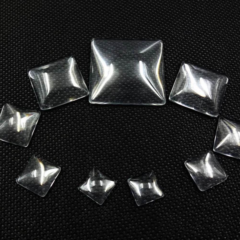 

30Pcs Mixed Color Crystal Glass Square Gemstone Patch Flat Back for DIY Jewelry Making Crafts Supplies Waterproof Durable