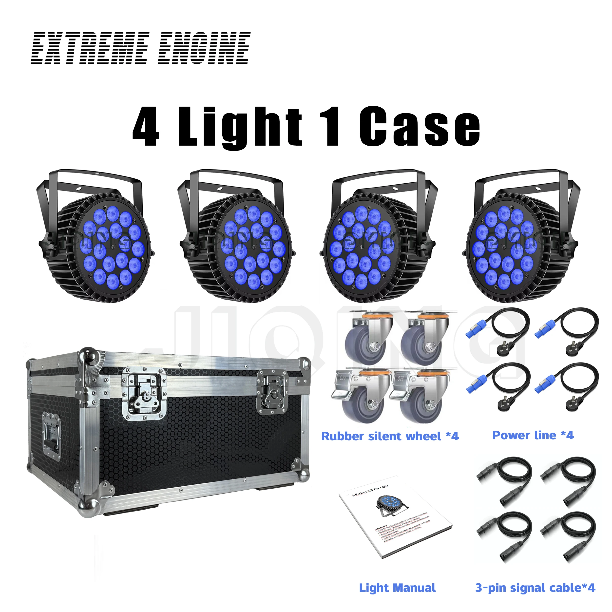 

Светодиодные светильники из алюминиевого сплава Par 18x12 Вт RGBW StageLights 4in1 Светодиодное освещение DMX512 Disco Light Профессиональное сценическое диджейское оборудование Быстрая доставка